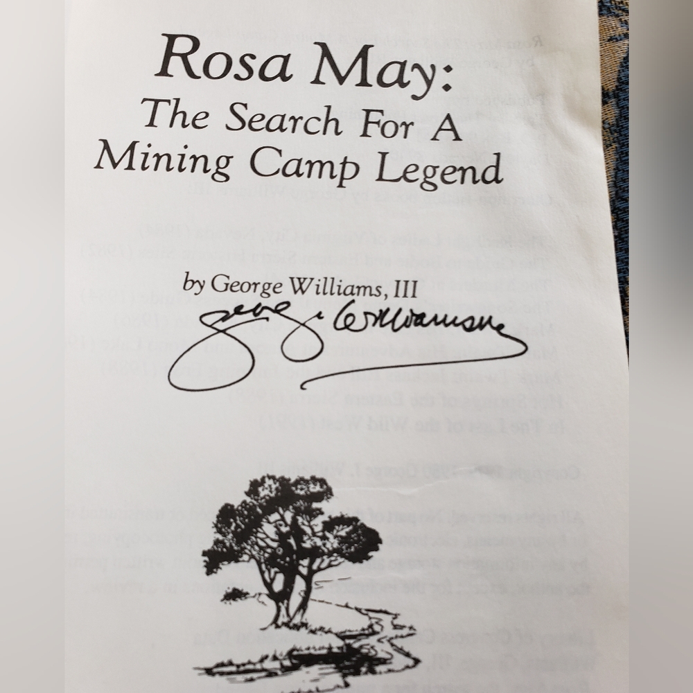 History Book Prostitute Rosa May Signed by George Williams - Picture 3 of 3